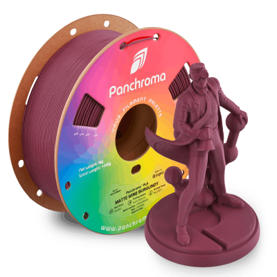 Polymaker Panchroma™ PLA Matte Wine Burgundy Filament Polymaker Panchroma™ PLA Matte Wine Burgundy Filament