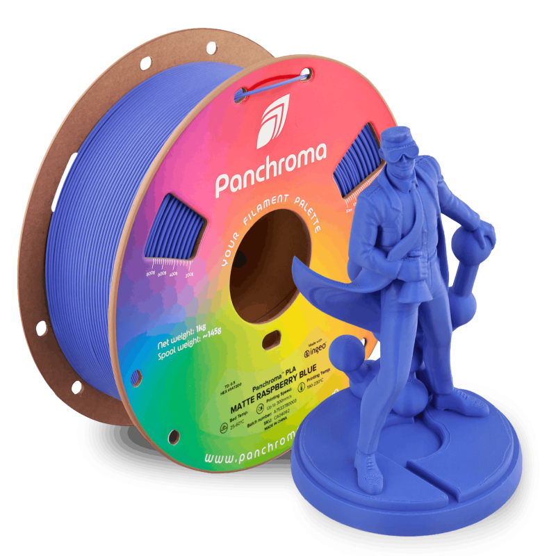 Polymaker Panchroma™ PLA Matte Raspberry Blue Filament Polymaker Panchroma™ PLA Matte Raspberry Blue Filament
