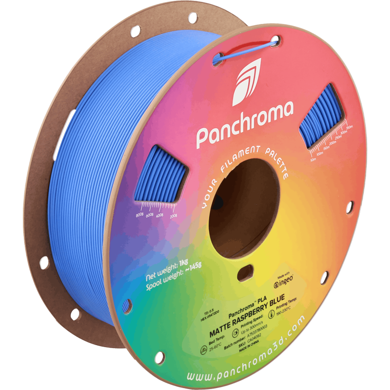 Polymaker Panchroma™ PLA Matte Raspberry Blue Filament Polymaker Panchroma™ PLA Matte Raspberry Blue Filament