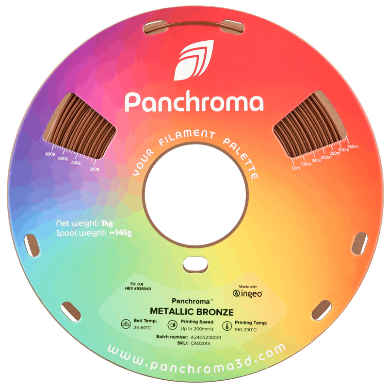 Polymaker Panchroma™ PLA Metallic Bronze Polymaker Panchroma™ PLA Metallic Bronze