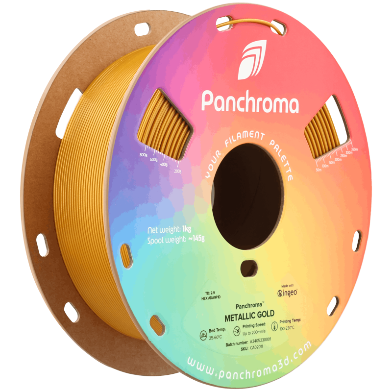 Polymaker Panchroma™ PLA Metallic Gold Polymaker Panchroma™ PLA Metallic Gold