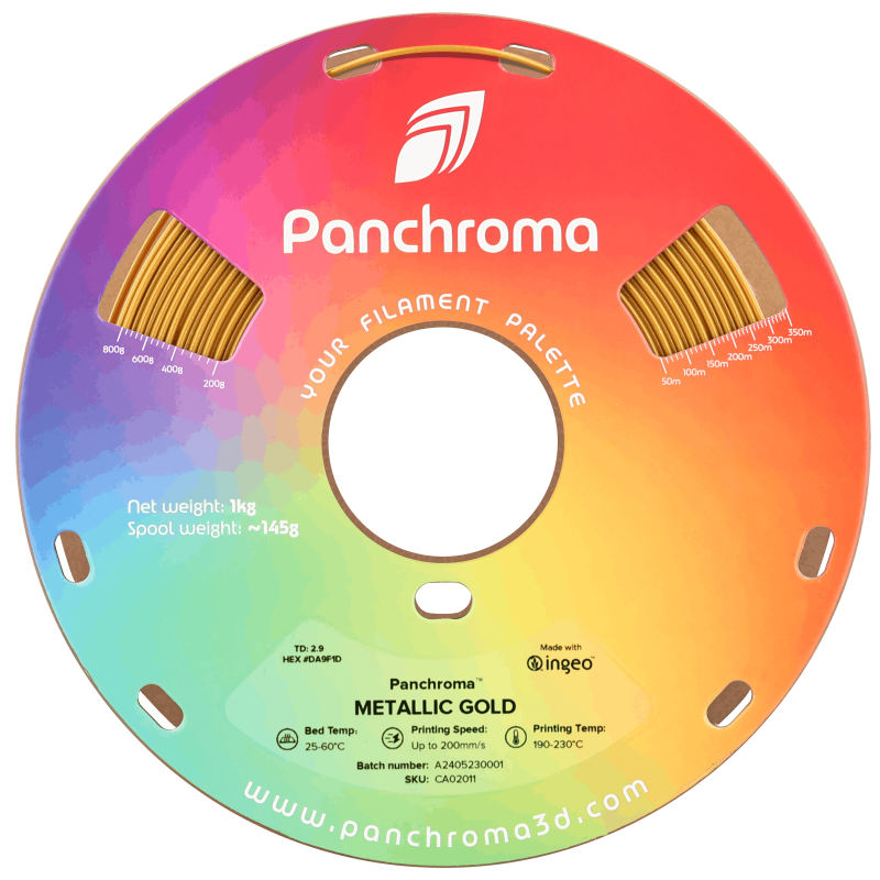 Polymaker Panchroma™ PLA Metallic Gold Polymaker Panchroma™ PLA Metallic Gold