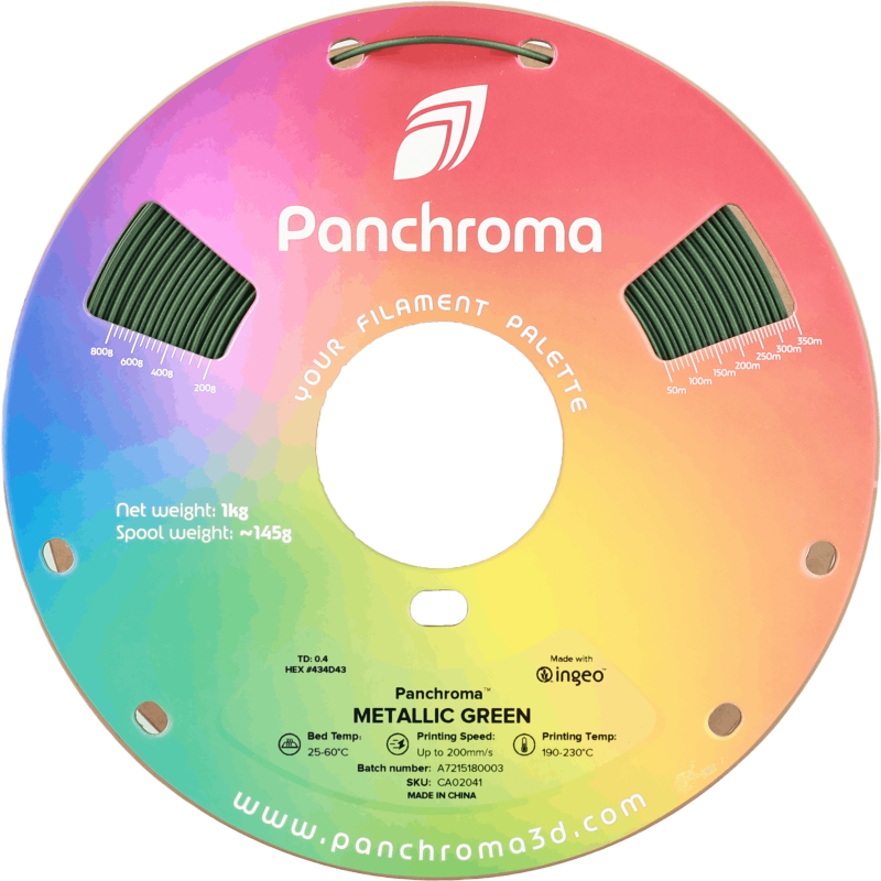 Polymaker Panchroma™ PLA Metallic Green Polymaker Panchroma™ PLA Metallic Green