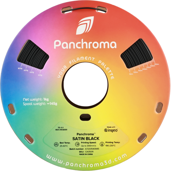 Polymaker Panchroma™ PLA Satin Black Polymaker Panchroma™ PLA Satin Black