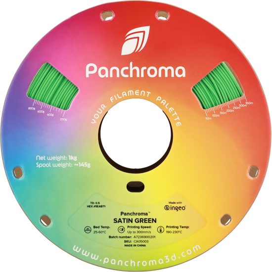 Polymaker Panchroma™ PLA Satin Green Filament Polymaker Panchroma™ PLA Satin Green Filament