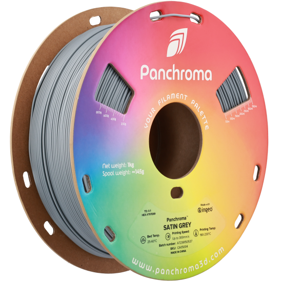 Polymaker Panchroma™ PLA Satin Grey Filament Polymaker Panchroma™ PLA Satin Grey Filament