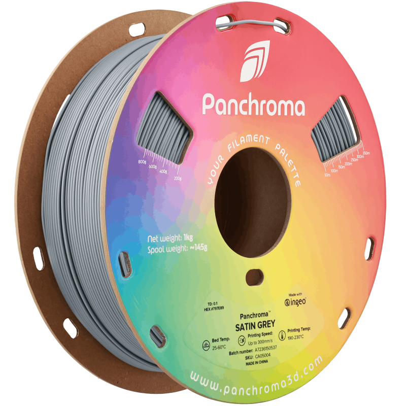 Polymaker Panchroma™ PLA Satin Grey Filament Polymaker Panchroma™ PLA Satin Grey Filament