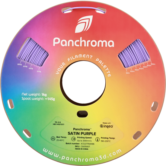 Polymaker Panchroma™ PLA Satin Purple Filament Polymaker Panchroma™ PLA Satin Purple Filament