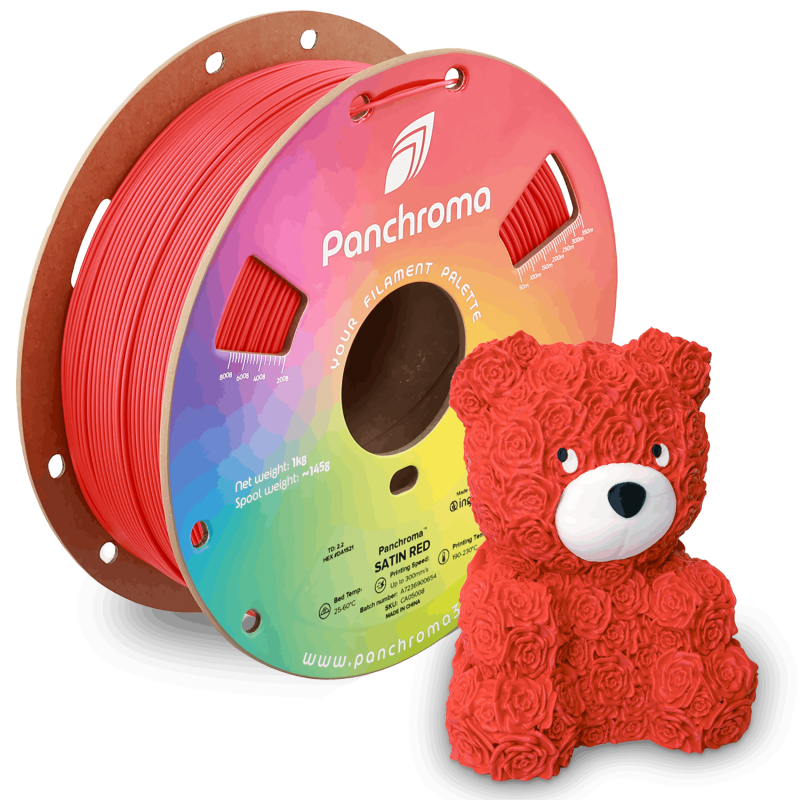 Polymaker Panchroma™ PLA Satin Red Filament Polymaker Panchroma™ PLA Satin Red Filament