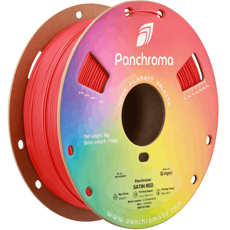 Polymaker Panchroma™ PLA Satin Red Filament Polymaker Panchroma™ PLA Satin Red Filament