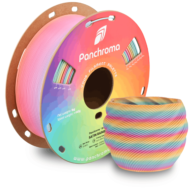 Polymaker Panchroma™ PLA Gradient Satin Rainbow Filament
