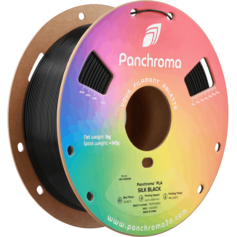 Polymaker Panchroma™ PLA Silk Black Filament Polymaker Panchroma™ PLA Silk Black Filament