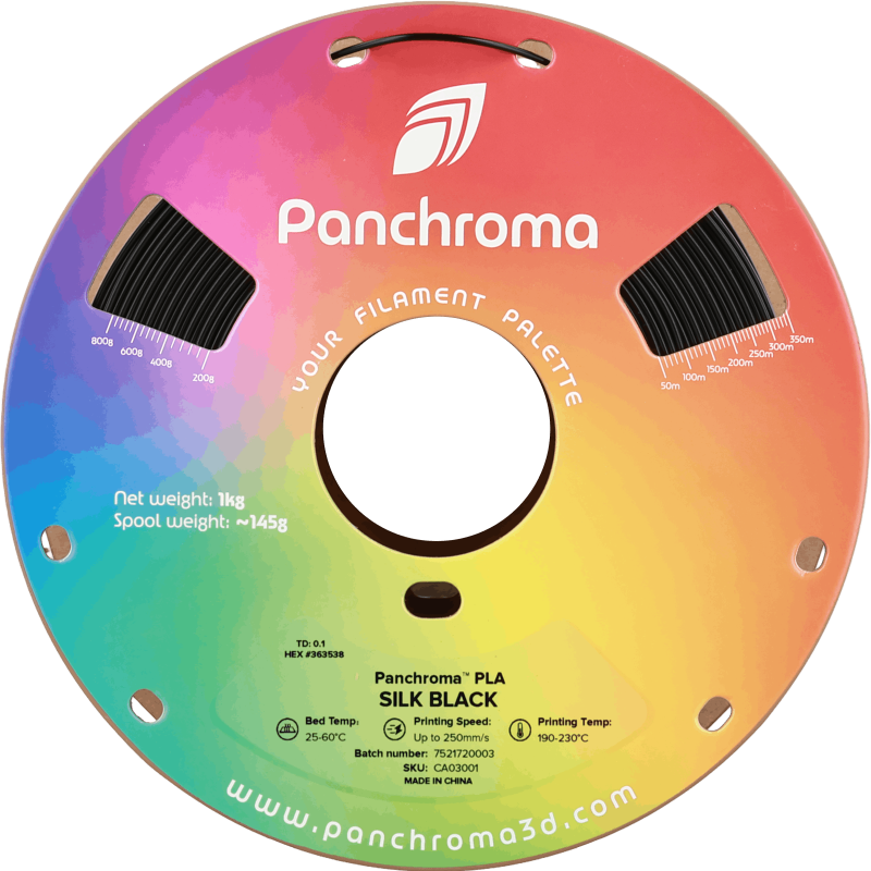 Polymaker Panchroma™ PLA Silk Black Filament Polymaker Panchroma™ PLA Silk Black Filament