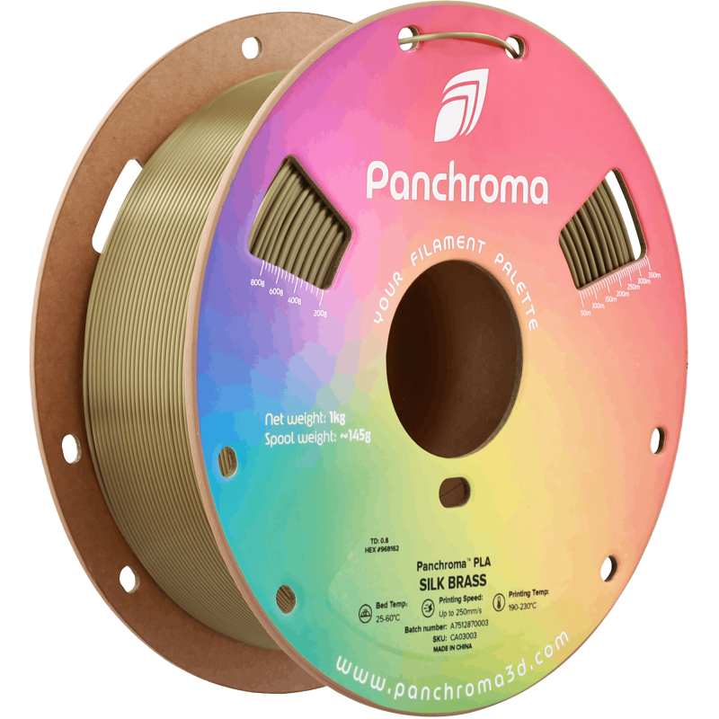 Polymaker Panchroma™ PLA Silk Brass Filament Polymaker Panchroma™ PLA Silk Brass Filament