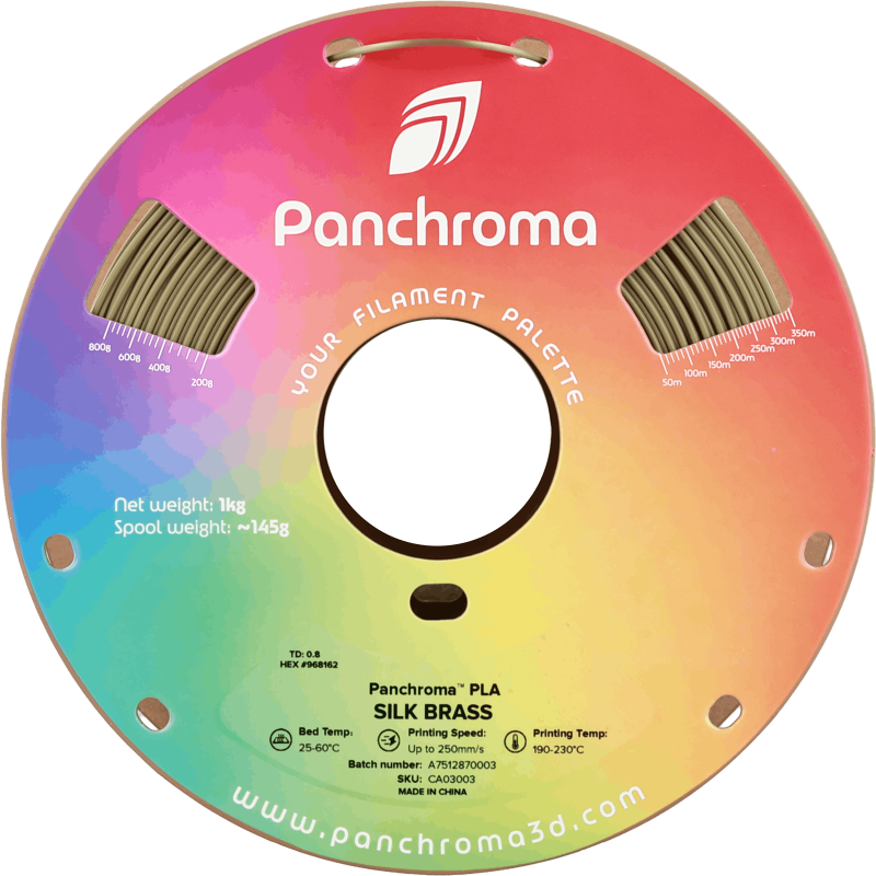 Polymaker Panchroma™ PLA Silk Brass Filament Polymaker Panchroma™ PLA Silk Brass Filament