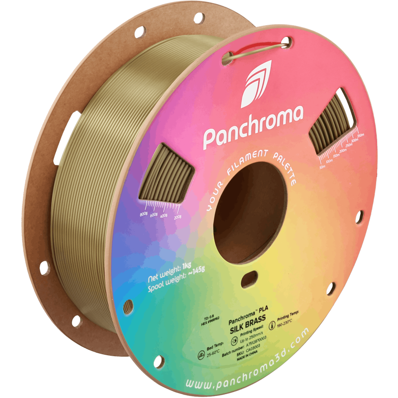 Polymaker Panchroma™ PLA Silk Brass Filament Polymaker Panchroma™ PLA Silk Brass Filament