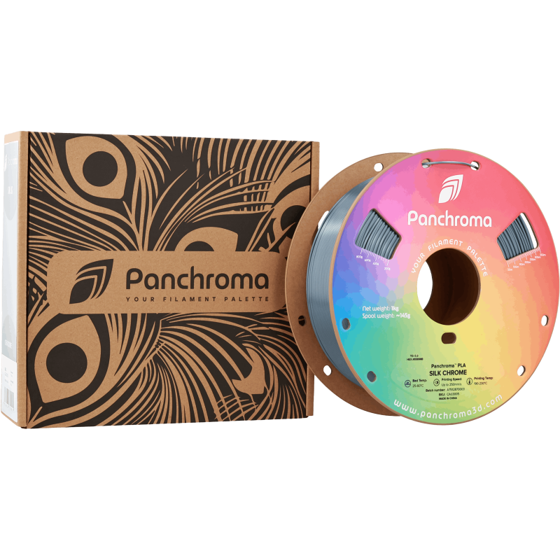 Polymaker Panchroma™ PLA Silk Chrome Filament Polymaker Panchroma™ PLA Silk Chrome Filament