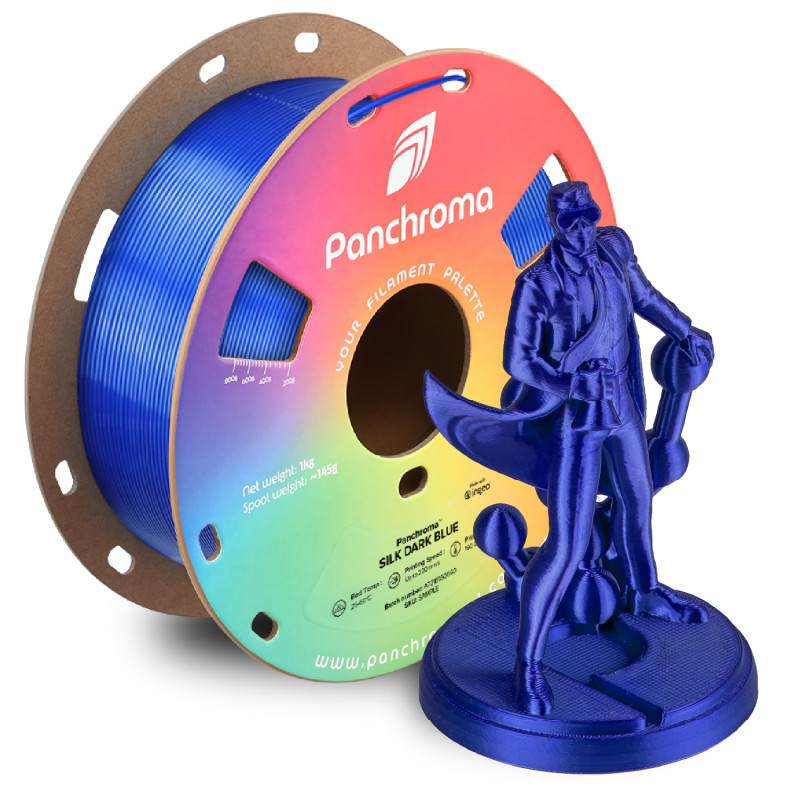 Polymaker Panchroma™ PLA Silk Dark Blue Filament Polymaker Panchroma™ PLA Silk Dark Blue Filament
