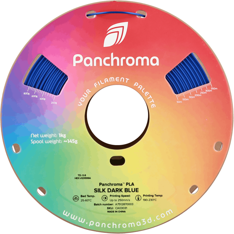 Polymaker Panchroma™ PLA Silk Dark Blue Filament Polymaker Panchroma™ PLA Silk Dark Blue Filament