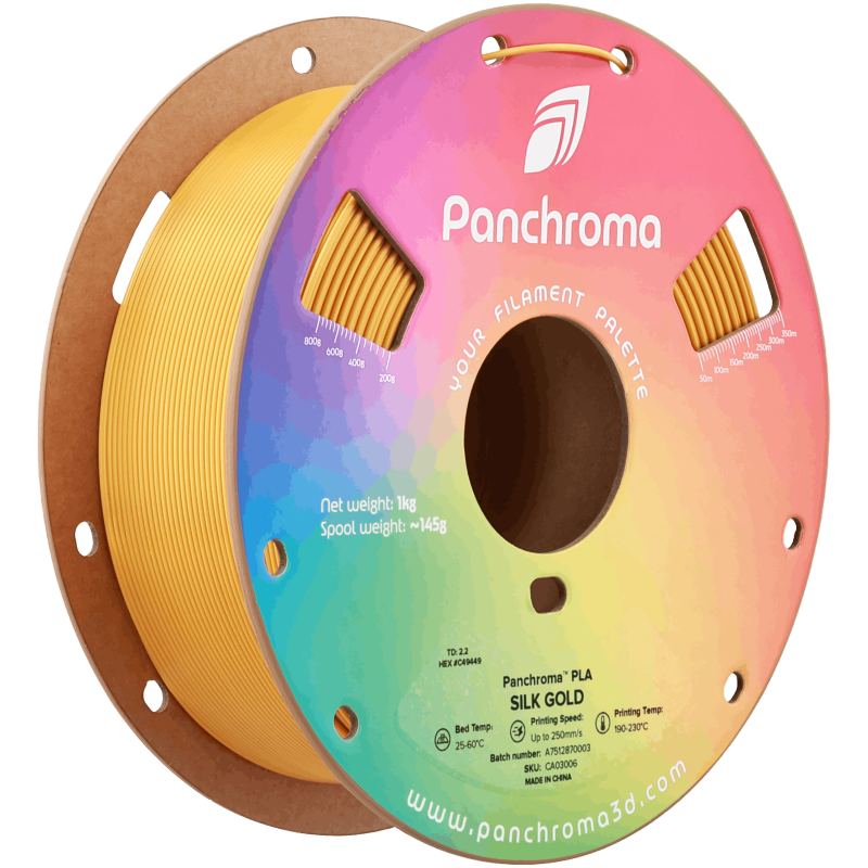 Polymaker Panchroma™ PLA Silk Gold Filament Polymaker Panchroma™ PLA Silk Gold Filament