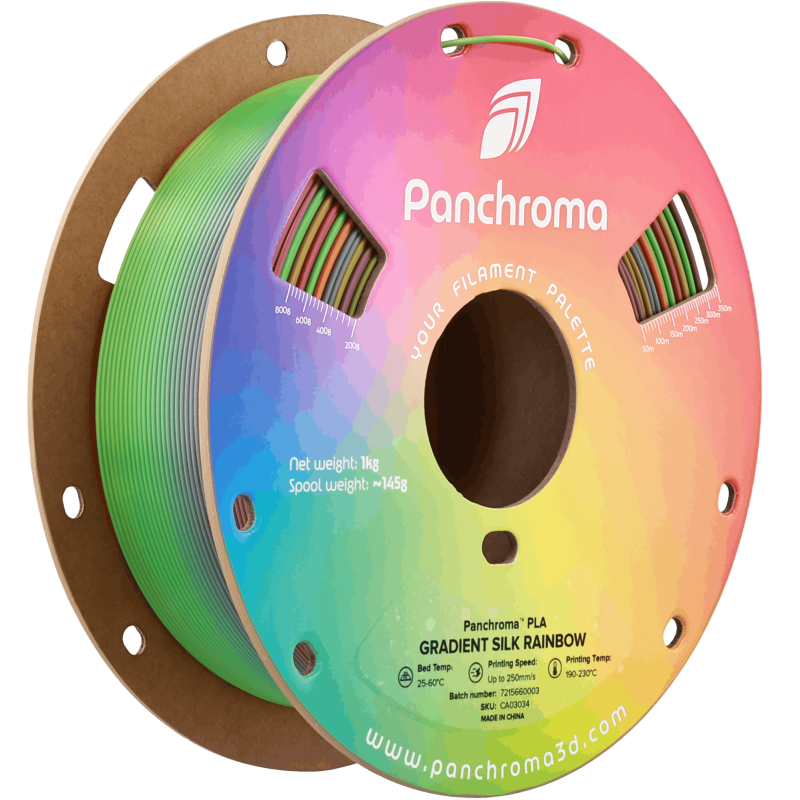 Polymaker Panchroma™ PLA Gradient Silk Rainbow Filament Polymaker Panchroma™ PLA Gradient Silk Rainbow Filament