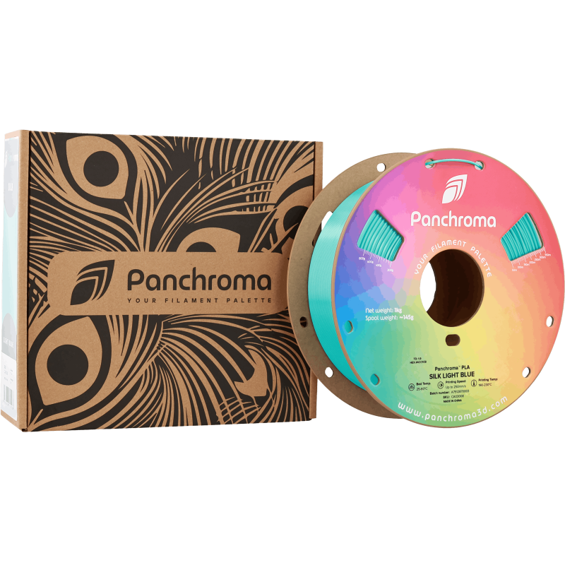 Polymaker Panchroma™ PLA Silk Light Blue Filament Polymaker Panchroma™ PLA Silk Light Blue Filament