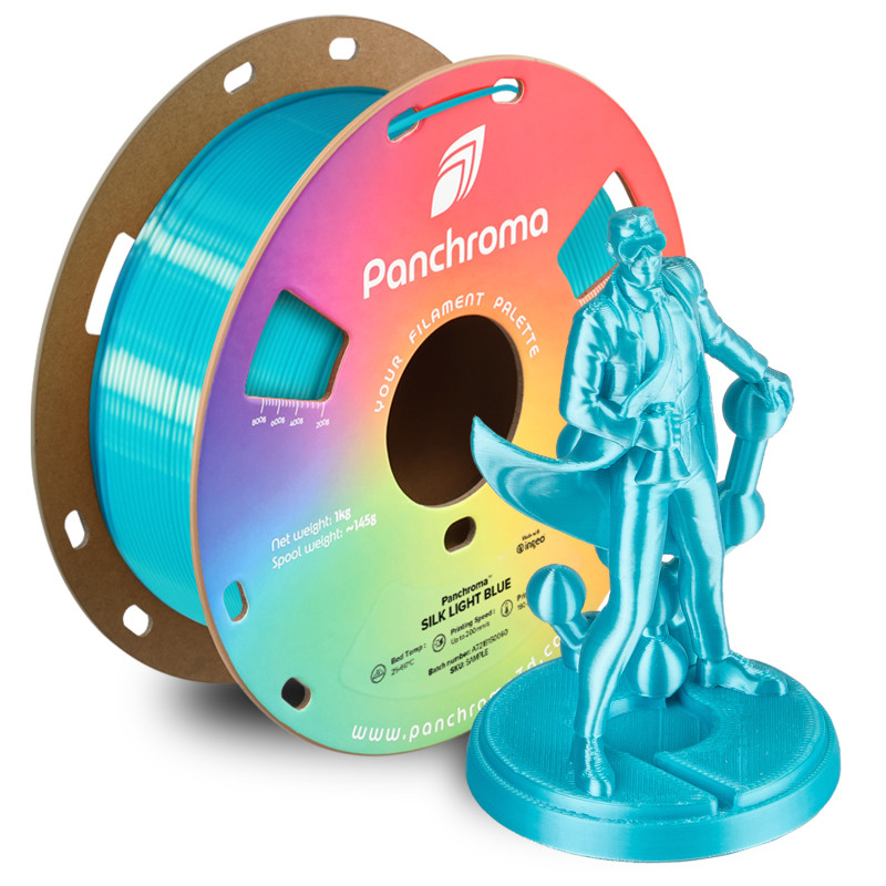 Polymaker Panchroma™ PLA Silk Light Blue Filament Polymaker Panchroma™ PLA Silk Light Blue Filament