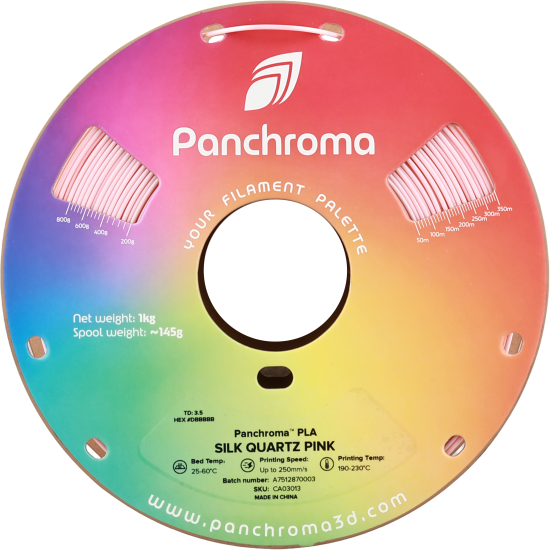 Polymaker Panchroma™ PLA Silk Quartz Pink Filament