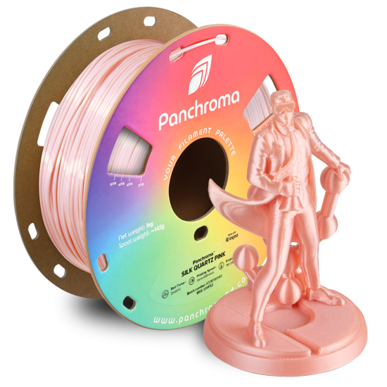 Polymaker Panchroma™ PLA Silk Quartz Pink Filament