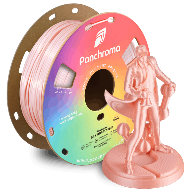 Polymaker Panchroma™ PLA Silk Quartz Pink Filament