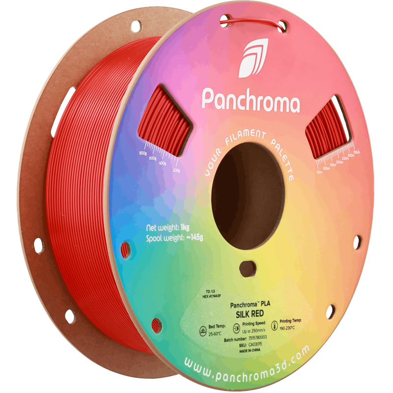 Polymaker Panchroma™ PLA Silk Red Filament Polymaker Panchroma™ PLA Silk Red Filament
