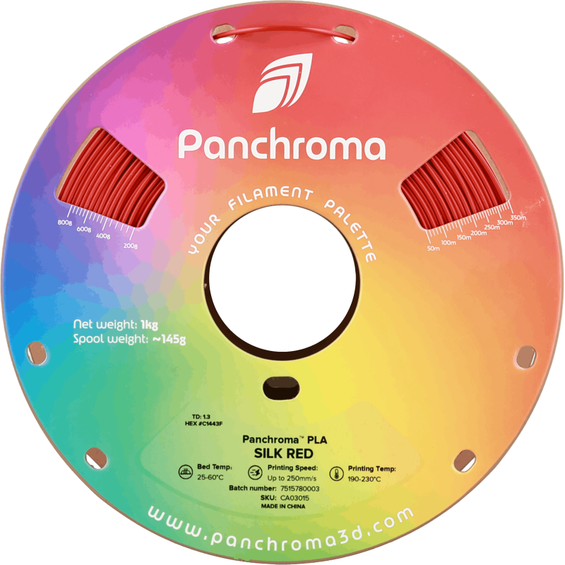 Polymaker Panchroma™ PLA Silk Red Filament Polymaker Panchroma™ PLA Silk Red Filament