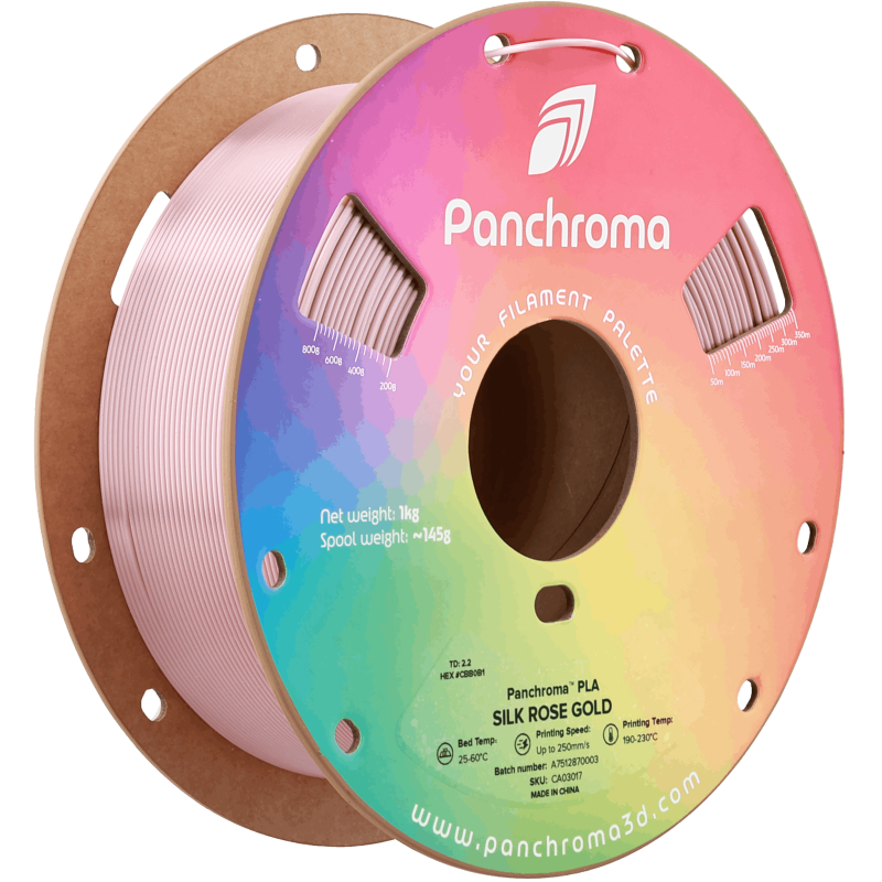 Polymaker Panchroma™ PLA Silk Rose Gold Filament Polymaker Panchroma™ PLA Silk Rose Gold Filament