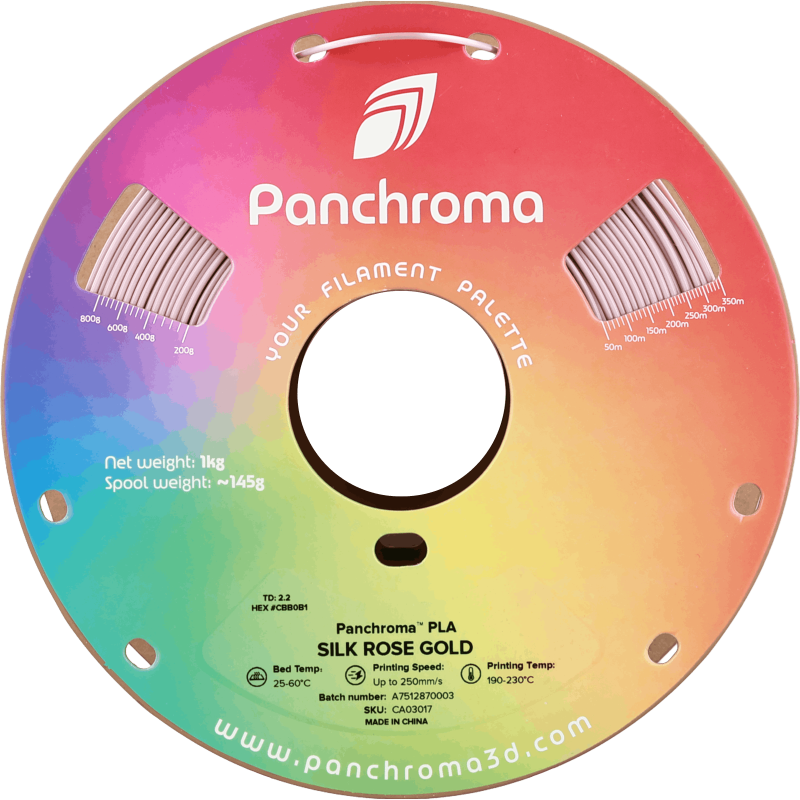Polymaker Panchroma™ PLA Silk Rose Gold Filament Polymaker Panchroma™ PLA Silk Rose Gold Filament