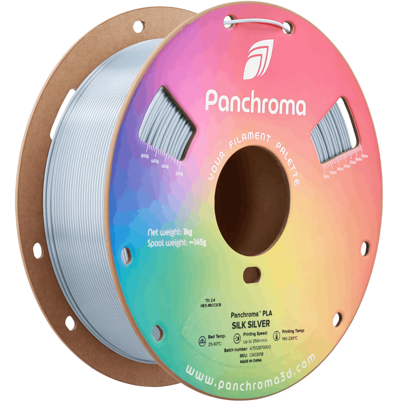 Polymaker Panchroma™ PLA Silk Silver Filament Polymaker Panchroma™ PLA Silk Silver Filament