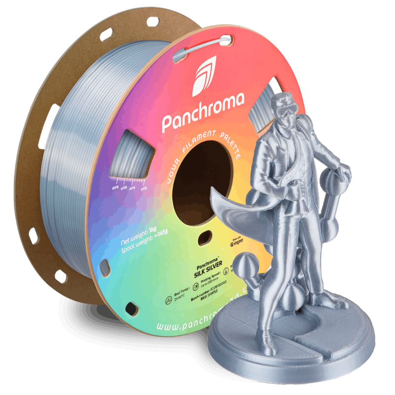 Polymaker Panchroma™ PLA Silk Silver Filament Polymaker Panchroma™ PLA Silk Silver Filament