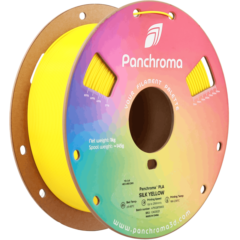 Polymaker Panchroma™ PLA Silk Yellow Filament