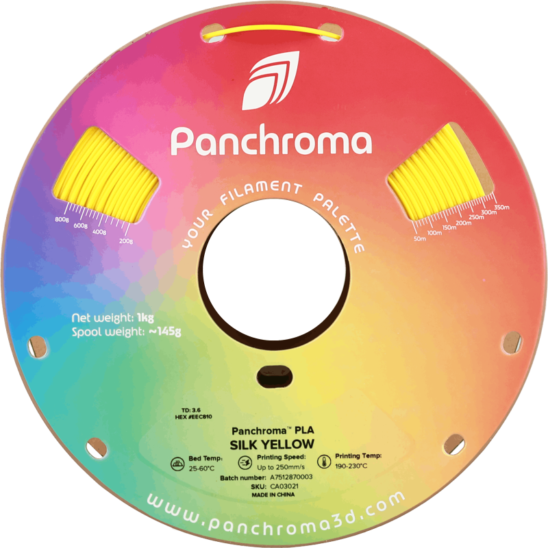Polymaker Panchroma™ PLA Silk Yellow Filament