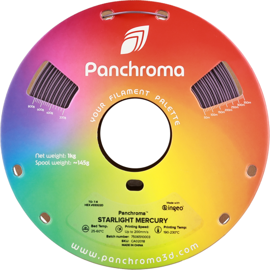 Polymaker Panchroma™ PLA Starlight Mercury Polymaker Panchroma™ PLA Starlight Mercury