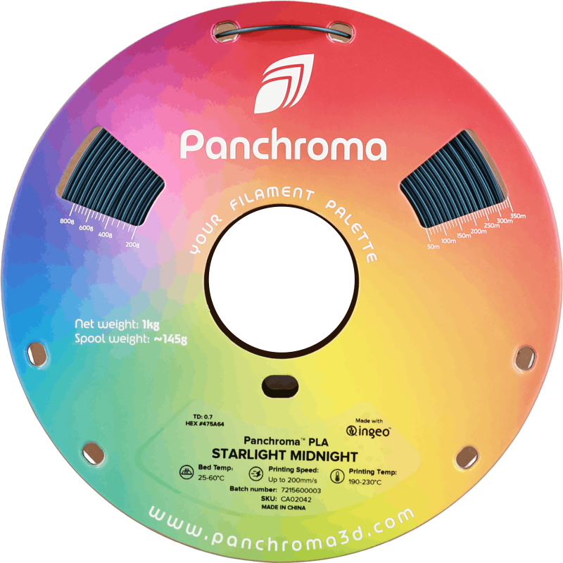Polymaker Panchroma™ PLA Starlight Midnight Filament Polymaker Panchroma™ PLA Starlight Midnight Filament
