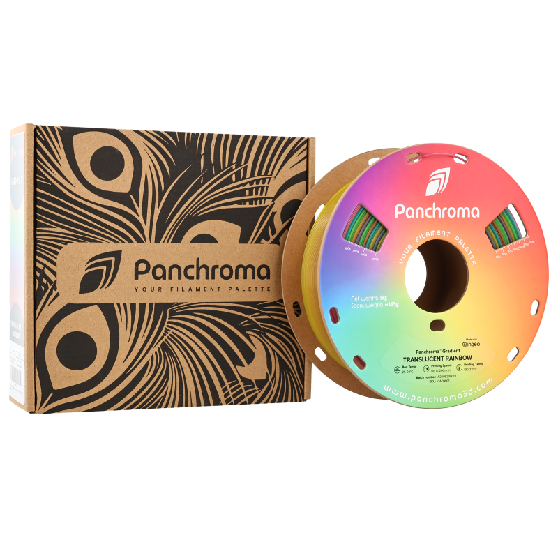 Polymaker Panchroma™ PLA Gradient Translucent Rainbow Filament