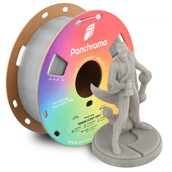 Polymaker Panchroma™ PLA Translucent Grey Filament Polymaker Panchroma™ PLA Translucent Grey Filament