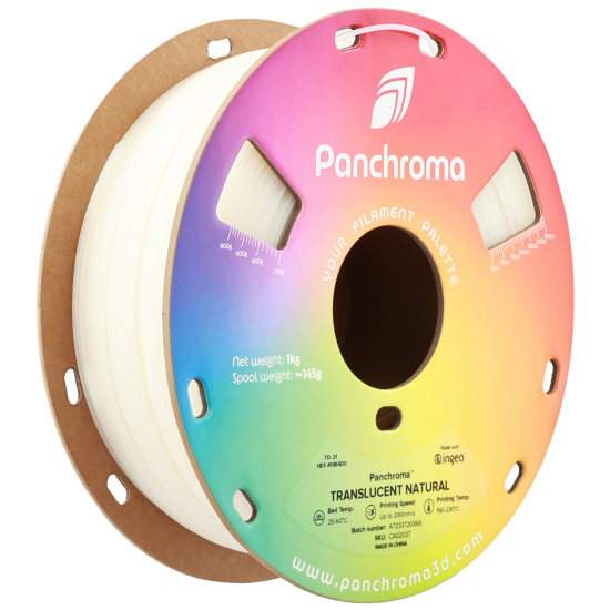 Polymaker Panchroma™ PLA Translucent Naturel Filament Polymaker Panchroma™ PLA Translucent Naturel Filament