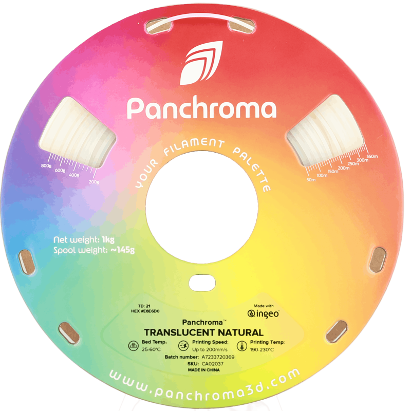 Polymaker Panchroma™ PLA Translucent Naturel Filament