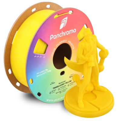 Polymaker Panchroma™ PLA Translucent Yellow Filament Polymaker Panchroma™ PLA Translucent Yellow Filament