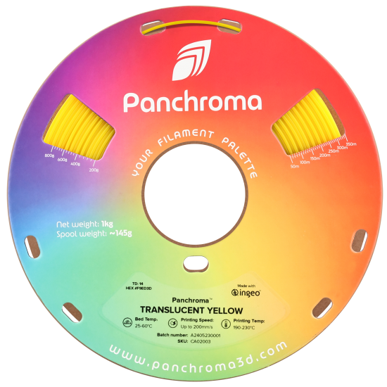 Polymaker Panchroma™ PLA Translucent Yellow Filament