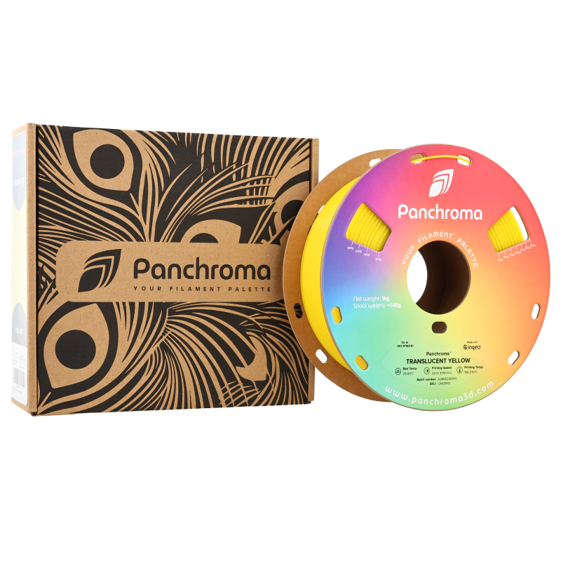 Polymaker Panchroma™ PLA Translucent Yellow Filament Polymaker Panchroma™ PLA Translucent Yellow Filament