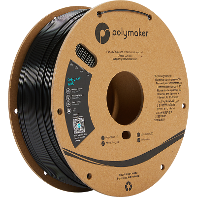 Polymaker PolyLite™ ABS Black / Zwart Filament Polymaker PolyLite™ ABS Black / Zwart Filament