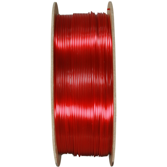 Polymaker PolyLite™ PETG Translucent Red / Transparant Rood Filament Polymaker PolyLite™ PETG Translucent Red / Transparant Rood Filament