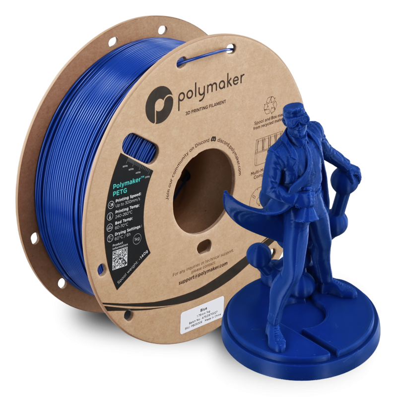 Polymaker™ PETG Blue / Blauw Filament Polymaker™ PETG Blue / Blauw Filament